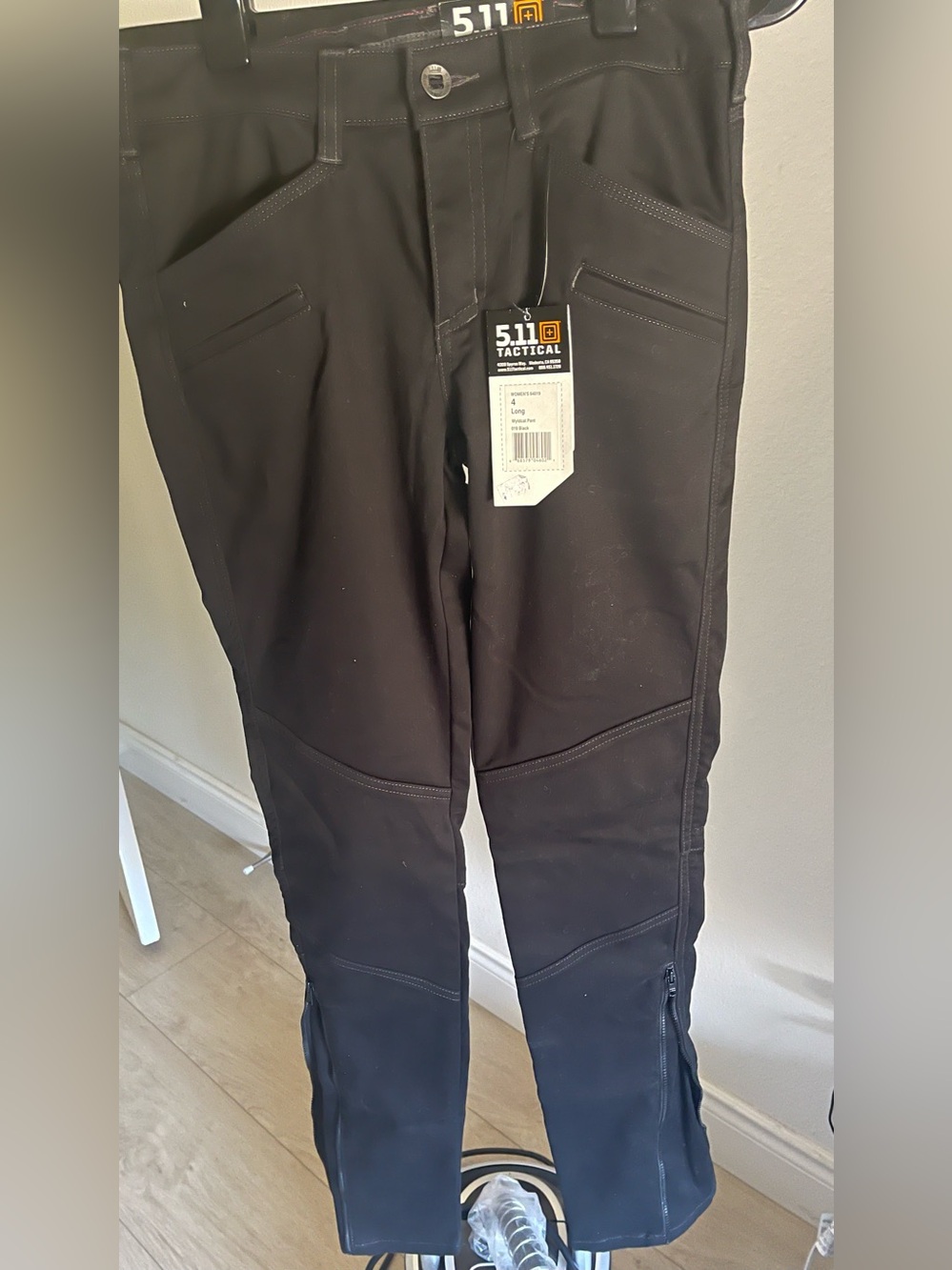 511 Tactical women's Wyldcat pants in black, size 4 long